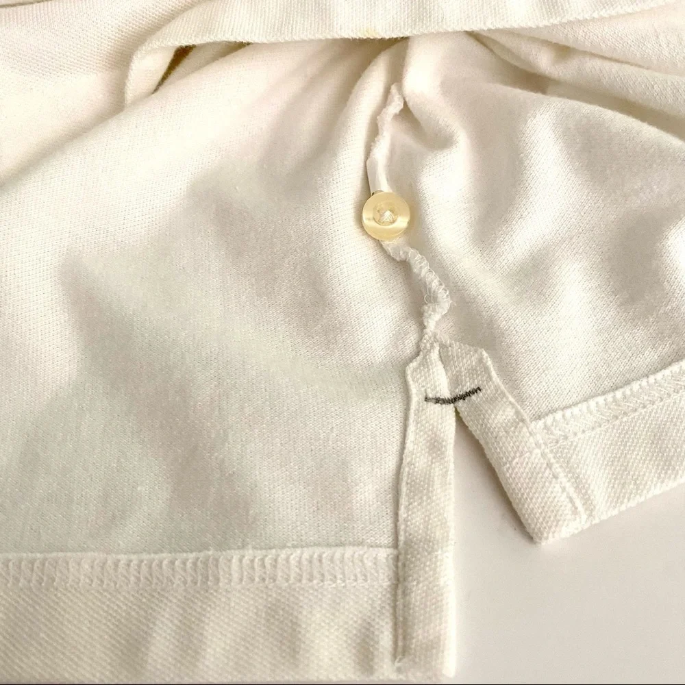 White Polo Shirt Boys XL Cotton